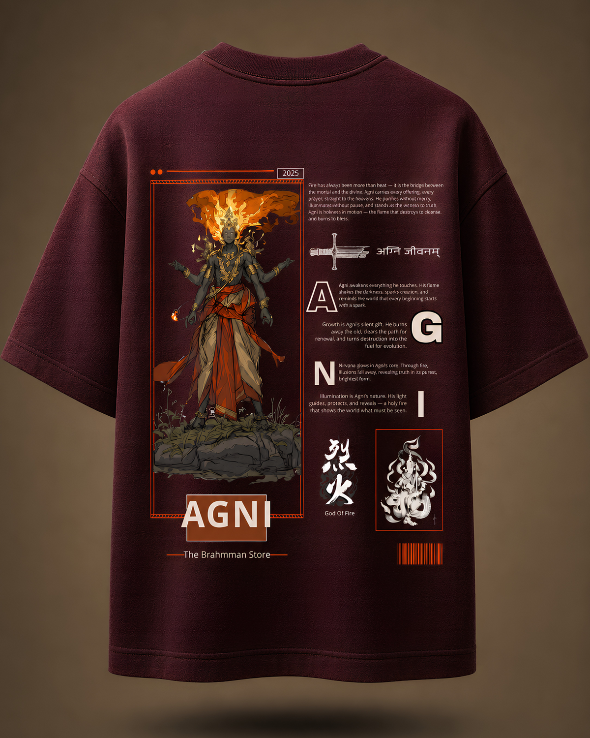 AGNI/अग्नि — OVERSIZED T-SHIRT